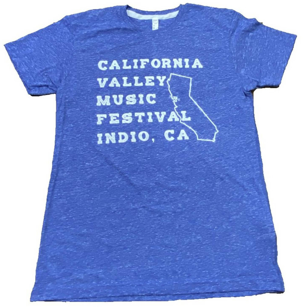 LAT Royal Blue Melange California Valley Music Festival Tee Men’s Medium